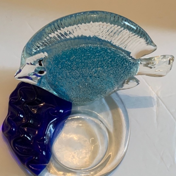 Art Glass Angel Fish Candle holder - Picture 4 of 10